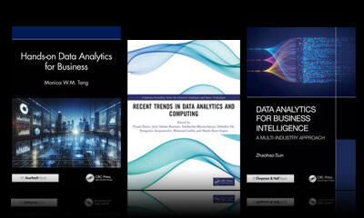 Several Data Analytics book covers