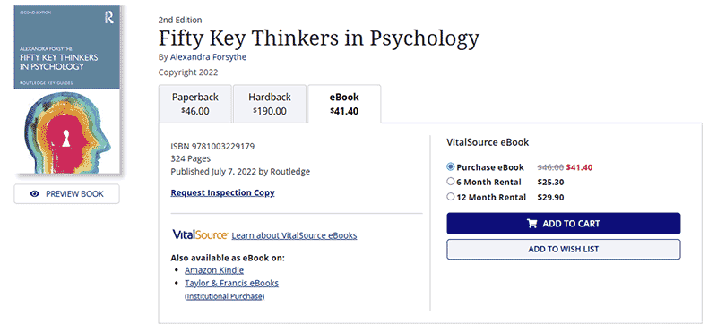 ebook format option display on the product page